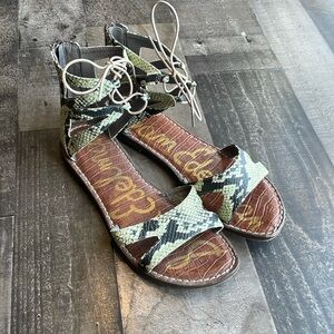 Sam Edelman Gwenna vegan alligator leather sandals
